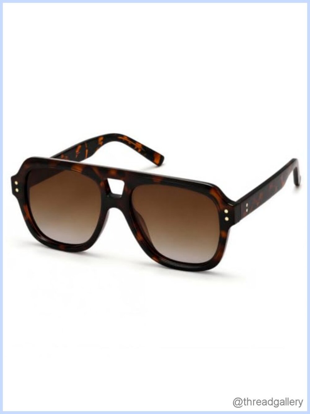 Retro Polarized Aviator Sunglasses Oversized Full Frame UV400
